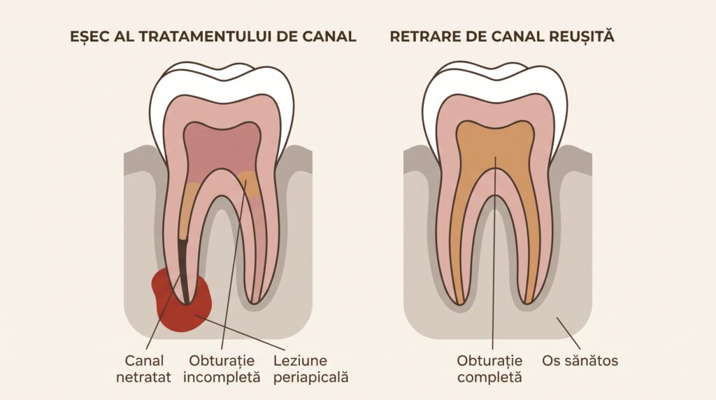Retratament endodontic în Cluj-Napoca: când se mai poate salva un dinte
